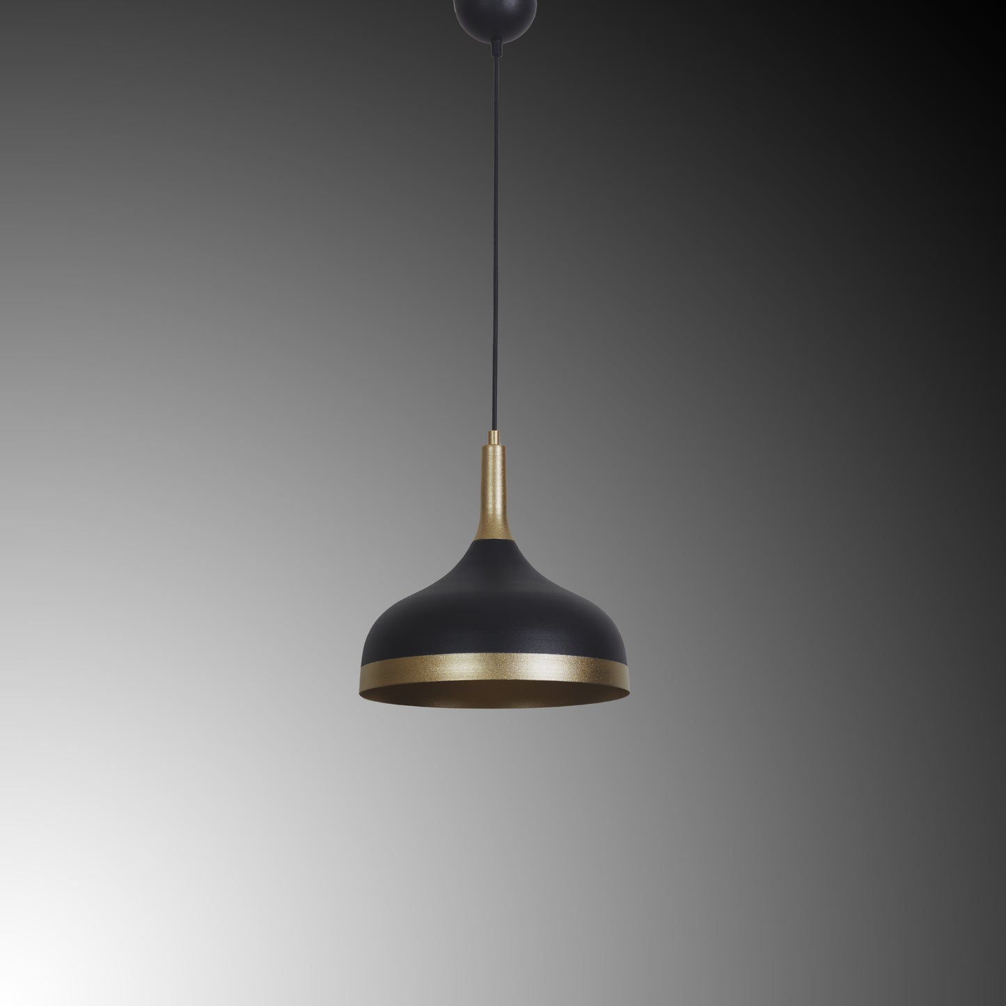 Luzarana Sofia black gold height adjustable hanging lamp