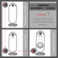 Luzarana Zenga zwart & chroom metalen body glanzend chroomglas design luxe tafellamp