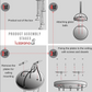 Luzarana Nova 5 chroom metalen behuizing rookglas design luxe hanglamp