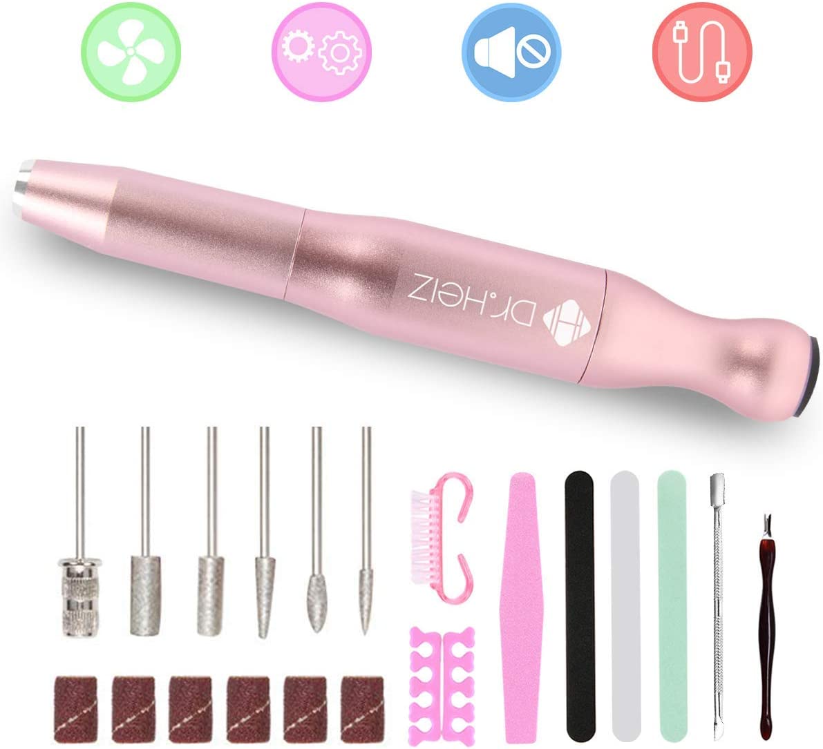 Dr.HeiZ 6 in 1 professional nail file drill