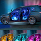LED lights, smart car interior lighting with APP control 