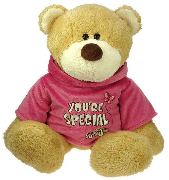 Kwikki Teddybär in einem rosa Pullover (52 cm) 2 Stück !