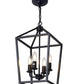 Luzarana Cage 4-Delige zwart boerderij design hanglamp